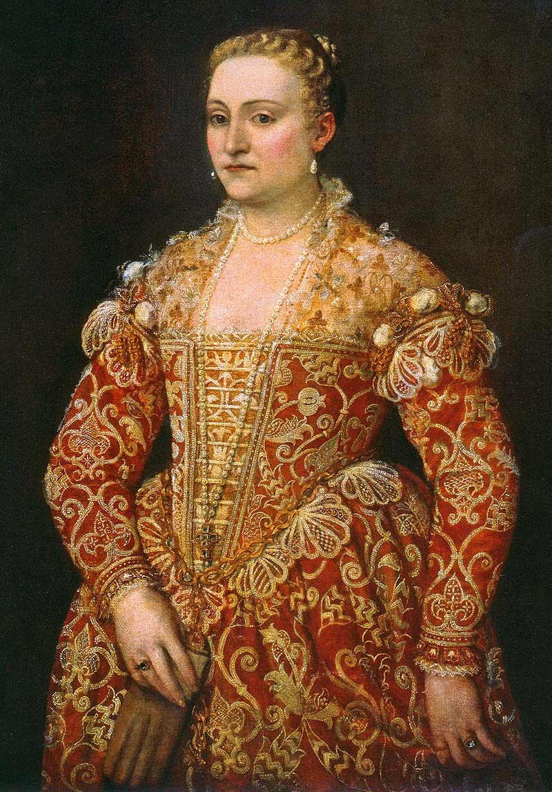 Paolo Caliari Veronese Portrait of a Woman Holding Gloves