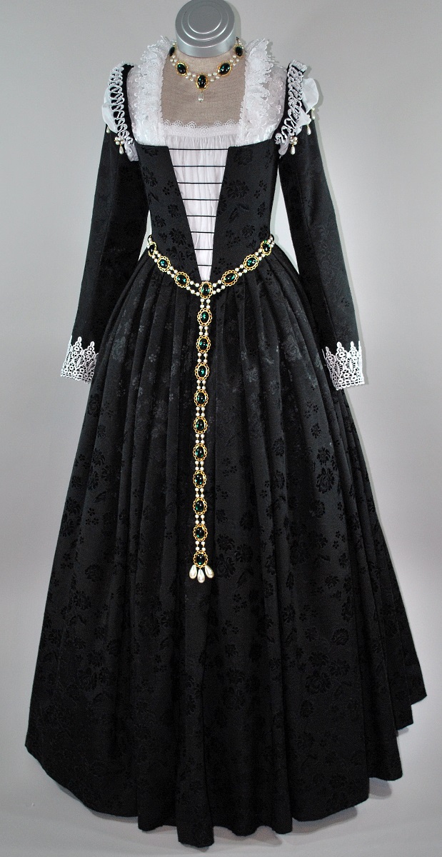 Black Renaissance Gown Starlight Masquerade