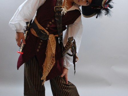 18th century child costume, kid's pirate outfit