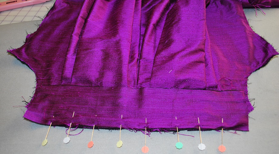 Purple Robe a la Francaise Back Assembly