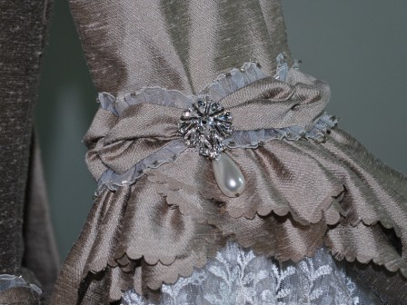 18th Century Rococo Gown Robe a la Francaise furbelows