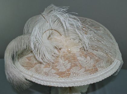 Ivory 18th Century Bergere Hat